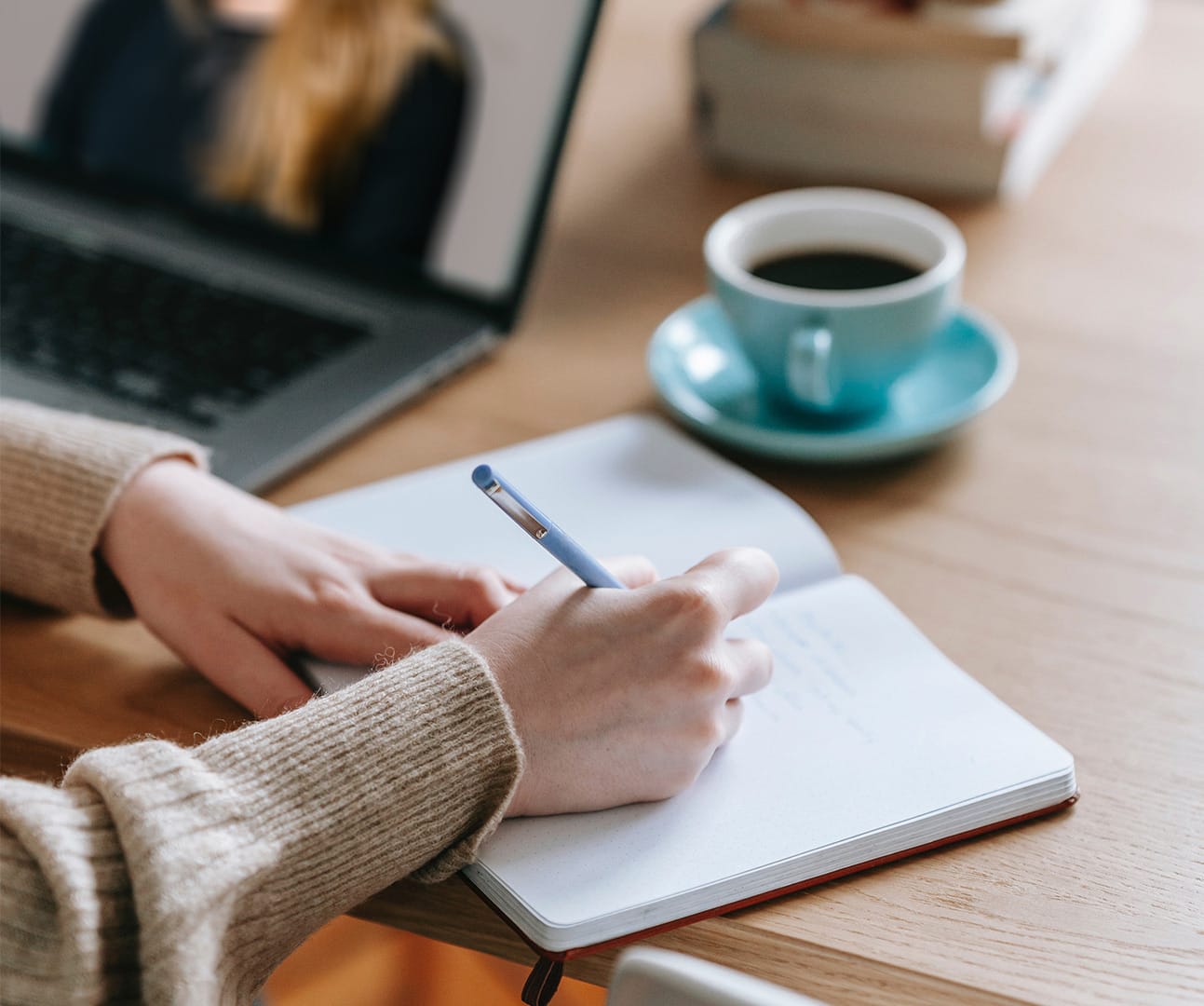 researcher conducting remote user interview