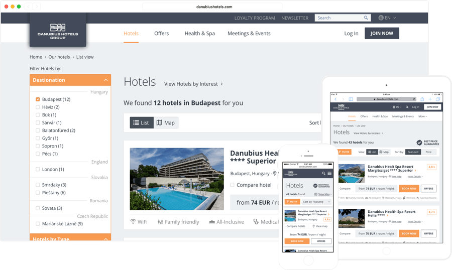 Responsive screens for different platforms