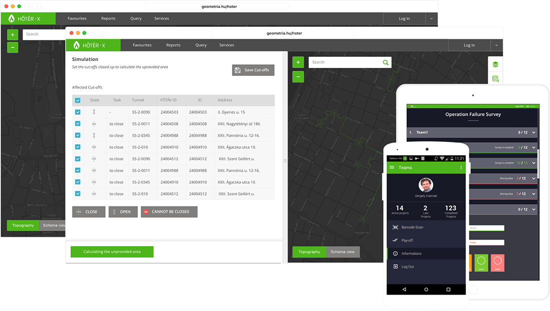 responsive web app, user interface design